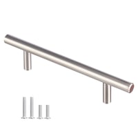 DEWUR 20 db-os Rozsdamentes Acél Bútorfogantyú Szett - 96 mm Ezüst Konyhai Szekrény, Fiók és Ajtó Fogantyúk 10 mm Átmérővel 1
