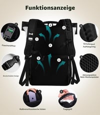 DEWUR 35L Biely chladiaci batoh, termotaška na piknik, vodotesná s otváračom na fľaše, na piknik, kempovanie, pláž, turistiku a cestovanie 4