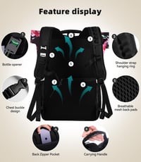 DEWUR 35L Hűtő Hátizsák Vízálló Piknik Camping Strand Túra Utazás 4
