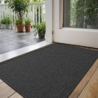 DEXI beltéri lábtörlő 44x75 cm, csúszásmentes szennyeződésfogó szőnyeg, mosható ajtó előtti szőnyeg, sötétszürke 3