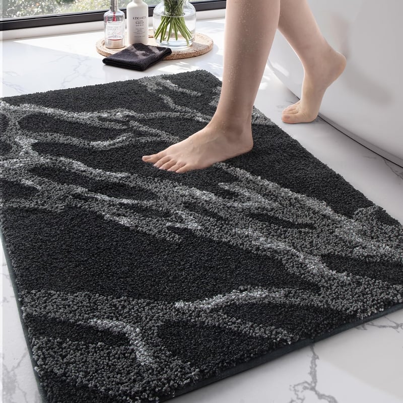 DEXI fürdőszobai csúszásmentes szőnyeg 44x76 cm, puha mikroszálas fürdőszőnyeg