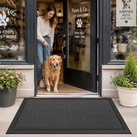 Covoraș de intrare pentru exterior DEXI 80x120 cm, preș antiderapant pentru reținerea murdăriei, gri închis 2