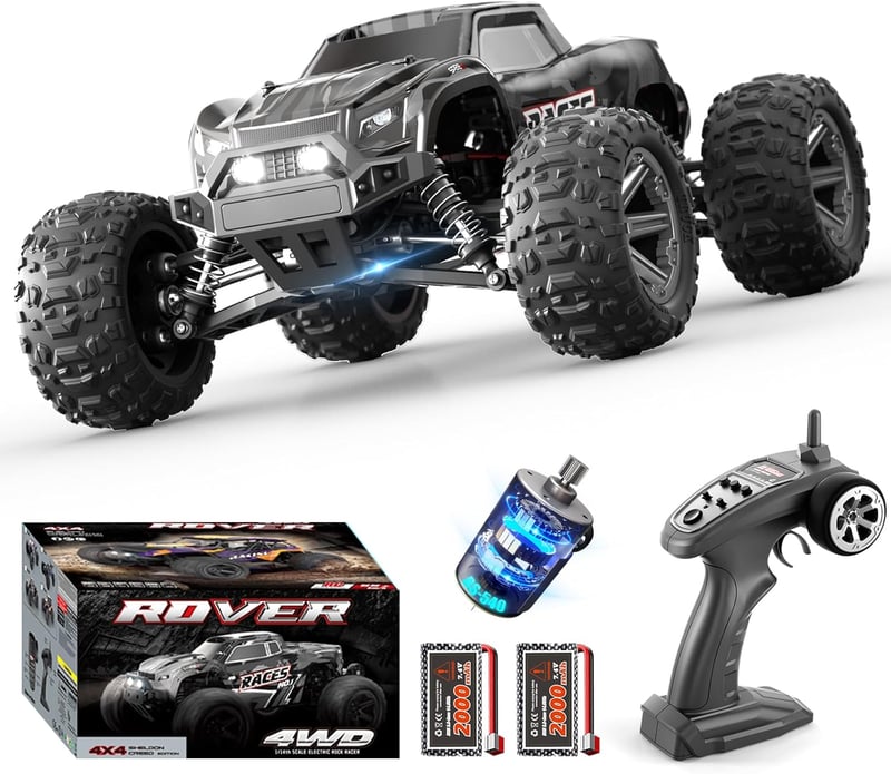 Dexinco 1:14 RC Off-Road Autó 55 km/h Vízálló 4x4 Terepjáró 2000mAh