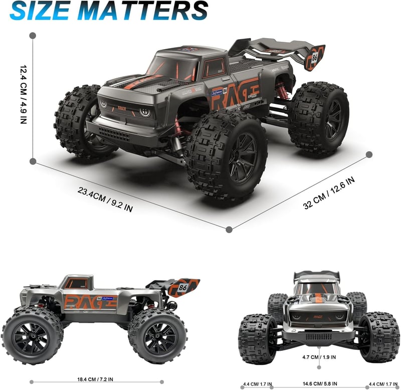 Dexinco 1:16 4WD RC Autó 40 km/h Vízálló Terepjáró Buggy 2 Akkuval