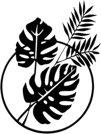 Decorațiune de perete metalică Dexlyn Monstera Deliciosa - negru - 30x43 cm 1