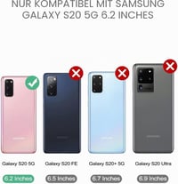 Dexnor puzdro pre Samsung Galaxy S20 5G so vstavanou ochranou displeja a stojanom, vojenský stupeň odolnosti voči nárazom, čierne 2