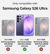 Dexnor Samsung Galaxy S26 Ultra ütésálló tok csúszó kameravédelemmel és kitámasztóval - bazsarózsapor 2