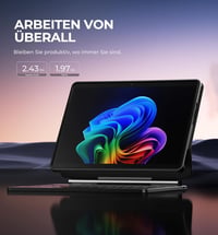 Husă Dexnor pentru Surface Pro 11, 10, 9 cu tastatură, suport magnetic flotant stil Magic, touchpad, iluminare de fundal și suport pentru stilou 7