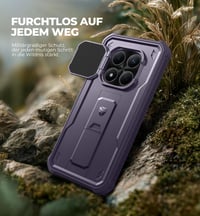 Puzdro Dexnor pre Xiaomi Redmi Note 15 Pro 5G, nárazuvzdorný kryt na celú plochu so stojanom, ochranou fotoaparátu a vstavanou ochranou displeja, 2 predné rámy 6
