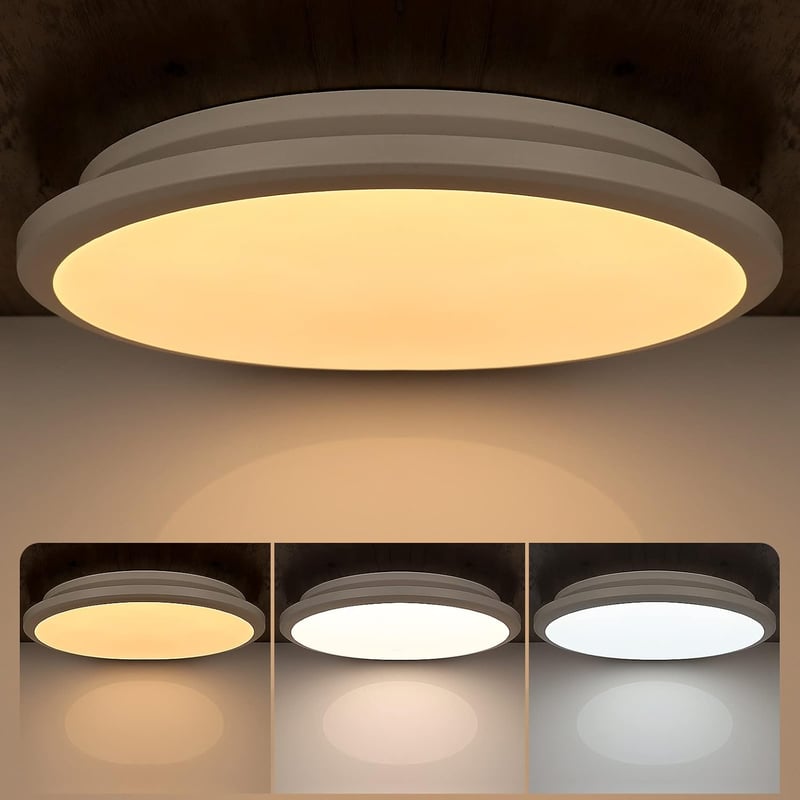 Dexnump LED Mennyezeti Lámpa Dimmelhető 24W 2400 Lumen Fürdőszoba Fehér 30cm