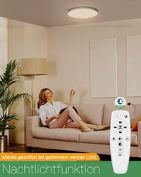 Dexnump LED Mennyezeti Lámpa Dimmelhető 24W 2400 Lumen Fürdőszoba Fehér 30cm 2