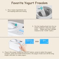 KUMIO Fagylaltkészítő Gép Kompresszorral - 1L Kapacitású Önhűtő Jégkrém és Joghurt Készítő LCD Kijelzővel, Időzítővel, Kivehető Keverőlapátt 7