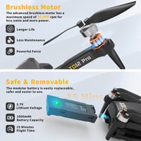 Toladrone TD12Pro FPV Drón 1080P Kamerával - Kefementes Motorral, Optikai Pozicionálással, 90° Állítható Kamerával, Kezdőknek és Haladóknak 4