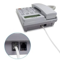 HUAZIZ 10m Fehér RJ11 Telefon Kábel Modemhez és Routerhez 5