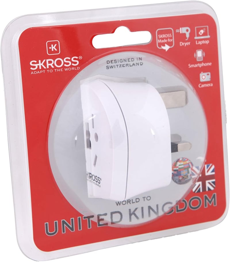 SKROSS® Univerzális UK Úti Adapter - Brit Szabványú Országokhoz