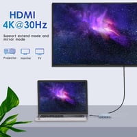 Macbook Pro & Air 7 az 1-ben USB-C Hub: 4K HDMI, VGA, Ethernet, 100W PD 4