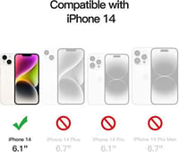iPhone 14 Ütésálló Átlátszó Szilikon Tok - Vezeték Nélküli Töltés Kompatibilis 2