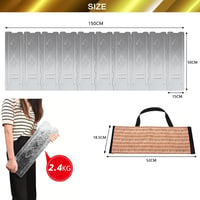 Drado 150cm-es összecsukható szélvédő gázfőzőhöz - 10 db-os szett kempingezéshez 7