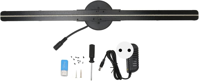 WIFI-s 3D Hologram Ventilátor - 224 LED-es, 16,5" Full HD Reklámkivetítő