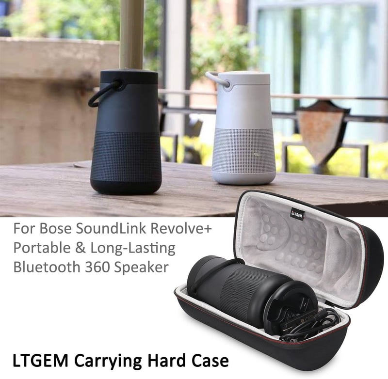 LTGEM Eva Kemény Hordtáska Bose SoundLink Revolve Hangszóróhoz - Strapabíró Védőtok Utazáshoz (1-es Stílus)