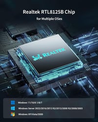 BrosTrend 2.5G Gigabit Ethernet PCIe hálózati kártya alacsony profillal 6
