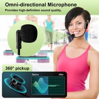 Xiaokoa UHF vezeték nélküli headset mikrofon LED kijelzővel - ideális előadóknak és rendezvényekhez 4