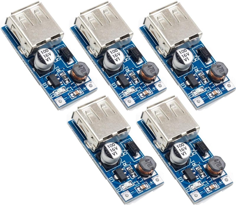 5db USB Feszültségnövelő Modul 0.9V-5V DC-DC Bemenetről 5V Kimenetre