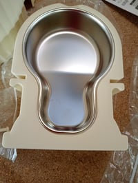 Gardner Pet 2 în 1, hranitoare automată gravitațională și adăpătoare pentru câini și pisici, cu bol din oțel inoxidabil, 3L+3L, fără BPA, bej, utilizat 2