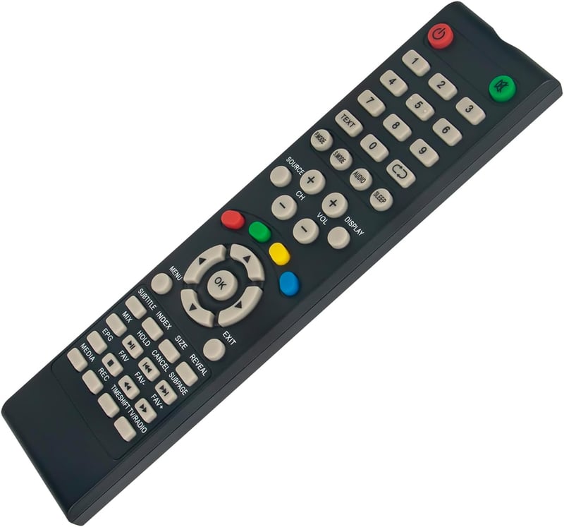 ALLIMITY Univerzális Távirányító Nordmende Polaroid Zenith TV-hez - Kompatibilis K32DLT5H K40DLT5F ND28N2000C ZYS40FHD modellekkel, 10m Ható
