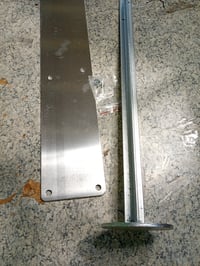Alberts 690663 Stup za držač kućnog broja za pričvršćivanje vijcima, vruće pocinčan, ukupna visina 555 mm, rabljeno stanje (stanje: vidi 2. sliku) 2