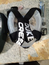 Cressi Duke Dry teljes arcú snorkel maszk átlátszó/fekete M/L méret — használat nyomai a maszkon és snorkelen (állapot: lásd a 2. képet) 2