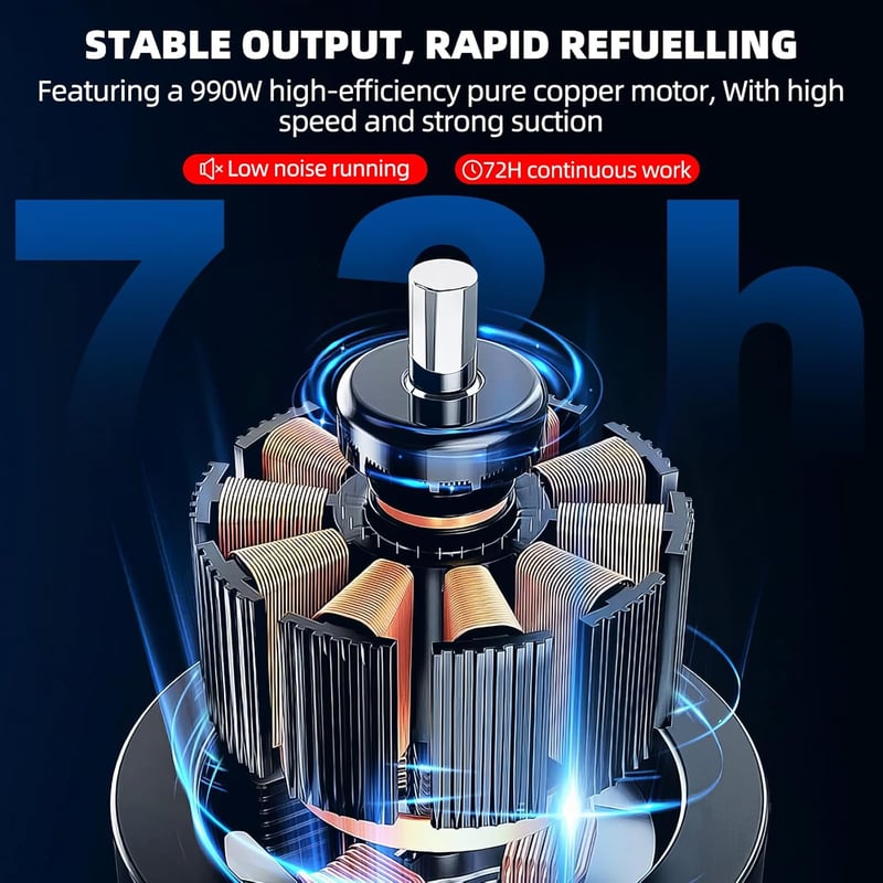 KAOLALI 12V 990W Dízel Szivattyú - 60L/perc Elektromos Üzemanyag Átemelő, Önfelszívó Gázolaj Pumpa 6m Tömlővel, Automatikus Leállítással