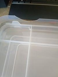 Set de 3 cutii de depozitare din plastic etanșe Iris Ohyama AT-SD cu capac, 20 L — bucată ruptă pe capac (stare: vezi a 2-a fotografie) 4