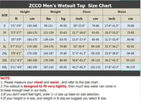 ZCCO 1.5-3mm Neoprén Búvárfelső Cipzárral Férfiaknak és Nőknek 5
