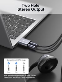 JSAUX USB hangkártya adapter PC-hez és PlayStation-höz - szürke 2