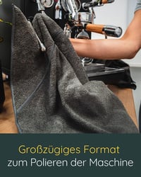 Barista Fekete Tisztítókendő Kávégéphez és Portafilterhez 45x45cm - Újracsomagolt 4