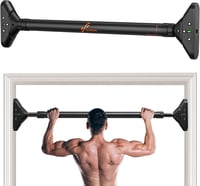Sportneer Ajtókeretes Húzódzkodó Rúd 200 kg Teherbírással - Csavarozás Nélküli, 75-94 cm Állítható Tornagerenda PVC Védőpárnákkal és 360° Fo 1