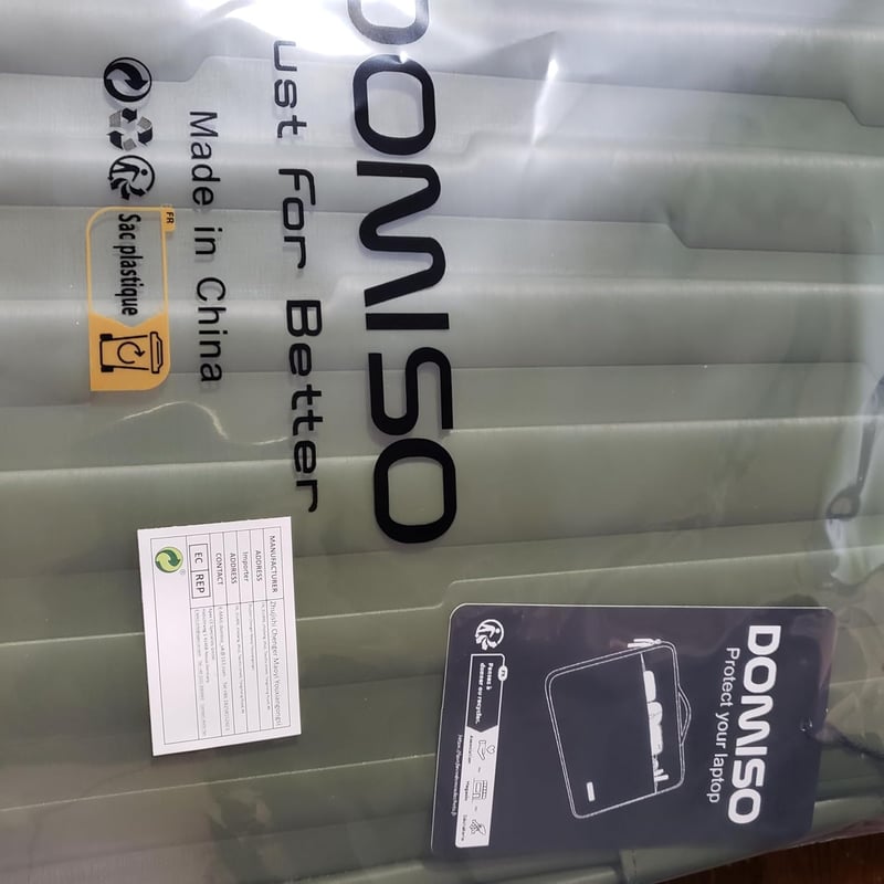 DOMISO 15,6" Vízálló Zöld Laptoptáska Lenovo/ASUS/Dell/HP Notebookokhoz