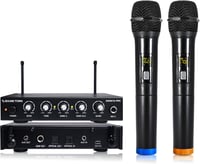 Sound Town SWM16-PRO 16 Csatornás Vezeték Nélküli Karaoke Mikrofon Keverő Rendszer Optikai Bemenettel, 2 Kézi Mikrofonnal - TV, Hangprojekto 1
