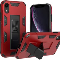iPhone XR Piros Védőtok - 12ft Ütésálló, Mágneses Autótartóval 1