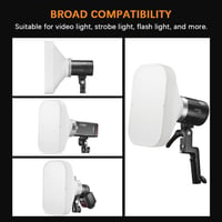 Godox ML-CS1625 Diffúziós Sátor Szett 3 Adapterrel - Kompatibilis V1, V860III, ML30, ML60, AD100PRO, AD200PRO, AD300PRO Vakukkal - Stúdió Fo 2