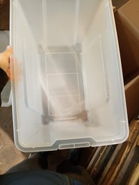 Cutie de Depozitare Transparentă cu Capac Iris Ohyama BSB-55 55L – Set de 2 bucăți (Set Parțial), Stivuibilă, cu Mânere, Plastic fără BPA 6