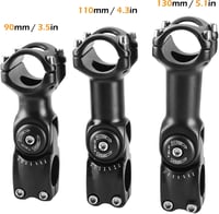 TRIWONDER állítható 60 fokos MTB kormányszár 25.4/31.8mm 90-130mm 3