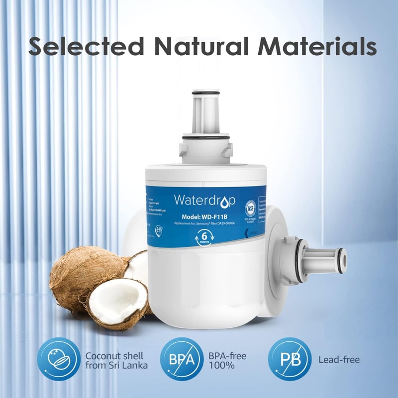 Samsung DA29-00003G kompatibilis hűtőszűrő, Waterdrop AquaPure Plus helyettesítő vízszűrő