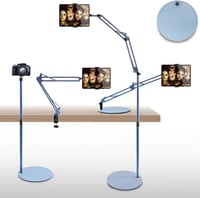 MaximoLife® 4 az 1-ben univerzális iPad tartó | 360°-ban forgatható állvány tabletre és telefonra | Állítható magasság és dőlésszög | Szürke 1