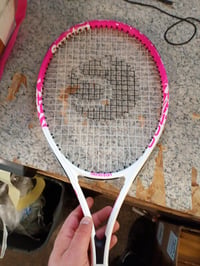 Rachetă de tenis pentru adulți Senston de 27 inchi, cu racordaj roz, husă, bandă de priză și antivibrator, pentru bărbați și femei 5