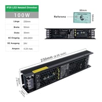 DimmelhetőLED 24V 100W Tápegység - Állandó Feszültségű Transzformátor 230V/24V 2
