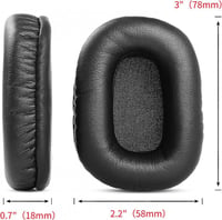 BlueParrott B450-XT Bluetooth headsethez fekete fülpárna és mikrofon szivacs csere szett 2