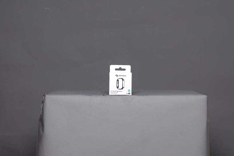 PITAKA ultravékony aramidszálas védőtok Apple Watch Ultra 2/Ultra 49mm-hez - fekete
