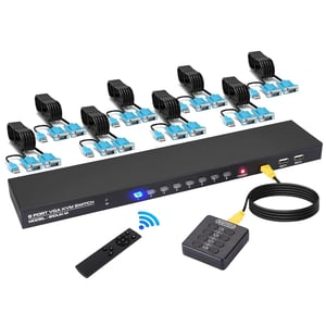 DGODRT VGA KVM preklopnik 2 porta - 2 računala, 1 monitor, 3 USB uređaja